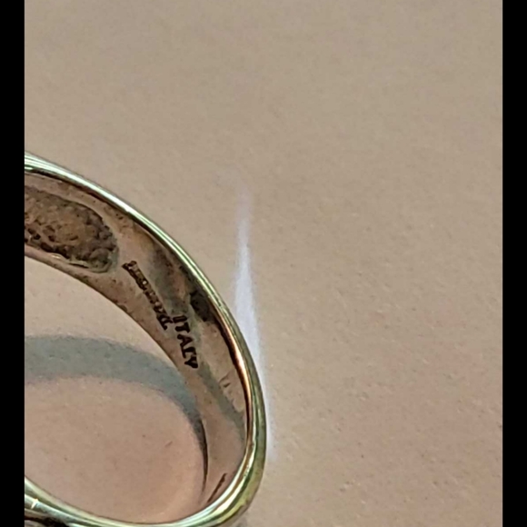 Tagliamonte intaglio cupid ring. 925 SS, 14kt gold - Picture 6 of 8